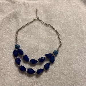 New paparazzi Royal Blue Double-Strand Beaded Necklace